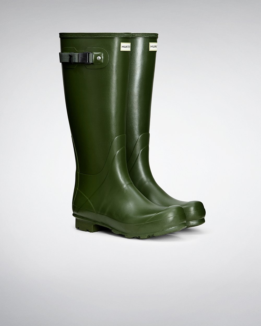 Botas de Lluvia Altas Hunter Hombre - Norris Field - Verdes - OTHAYUS-81